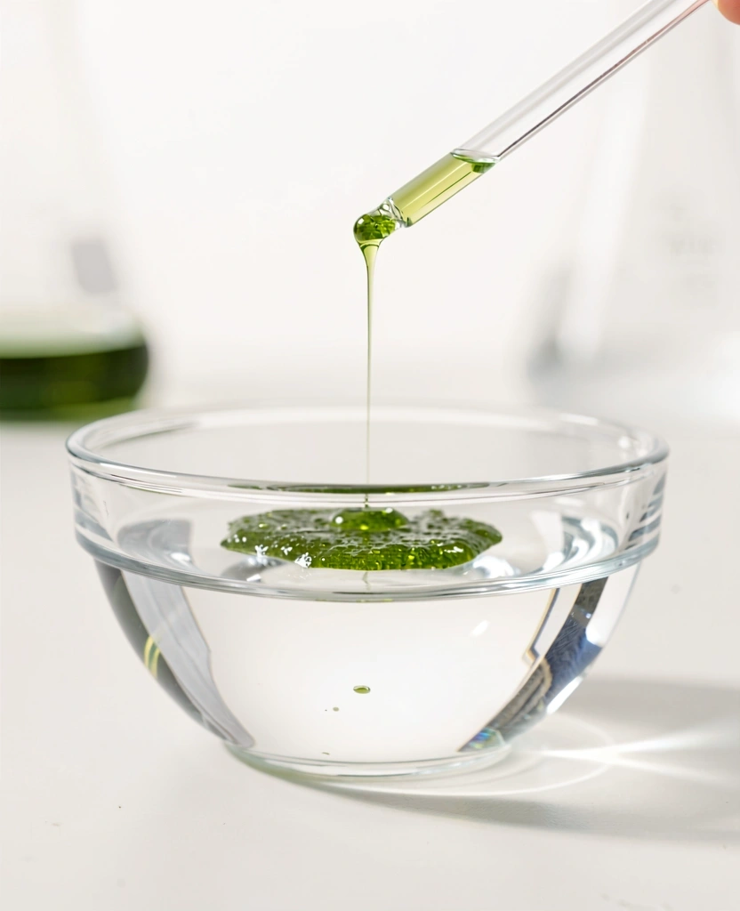 Botanikai kivonat és tiszta víz találkozása